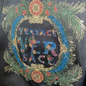 Versace Palm Springs Studded Crop Bomber